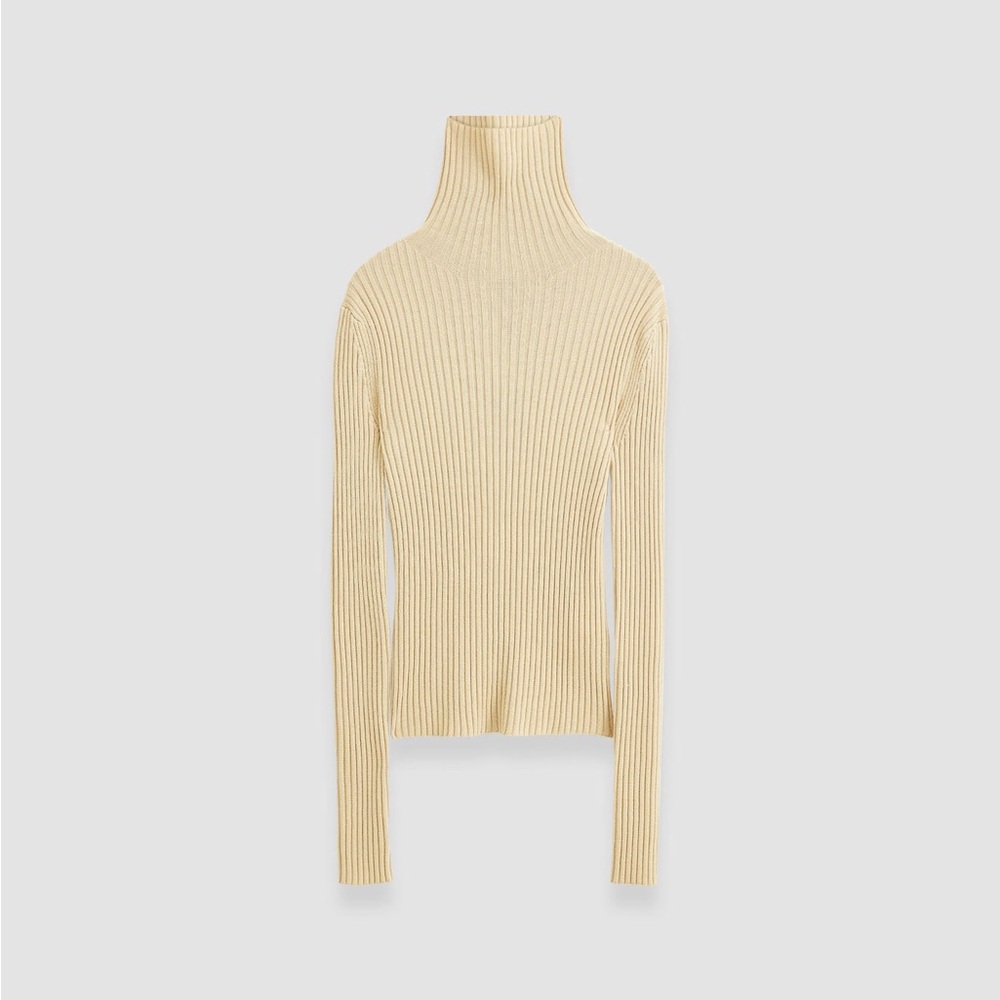 Chico's silk/cotton  ribbed High Neck
